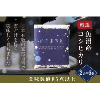 ふるさと納税 十日町市 ゆきまち米(精米)2合(300g)×6個　〈厳選された新潟県魚沼産コシヒカリ〉　令和8年度米
