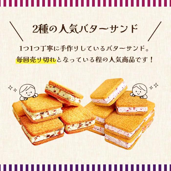 バターサンド 2種セット 14個入 レーズン フランボワーズ （ラズベリー）/ ばたーさんど スイーツ お土産お菓子 焼き菓子 洋菓子 / 南島原市 / Atelier Gigi [SAA023]