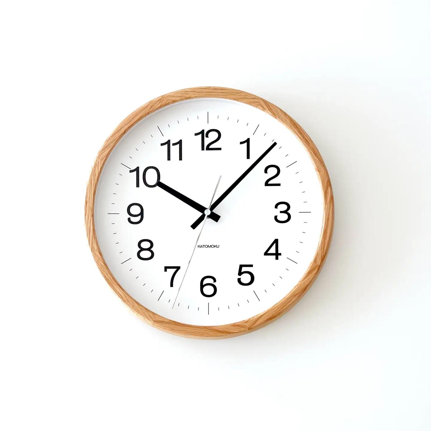 KATOMOKU muku clock 16 オーク km- 113OARCS 木製 SKP電波時計