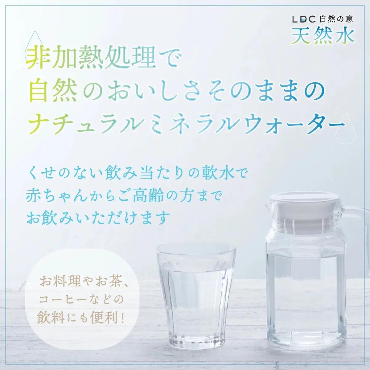 水 ミネラルウォーター 自然の恵み天然水　2L×24本（6本入り4ケース）　計48L 【3営業日以内発送スピード配送】 ※沖縄・離島配送不可　YX004 