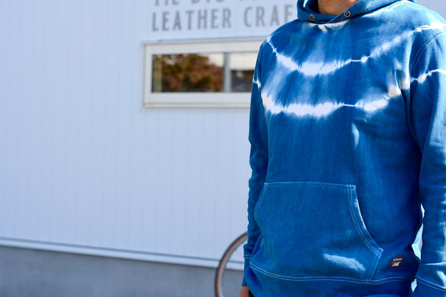 パーカー ASCENSION  藍染め タイダイ パーカーC 1枚  M