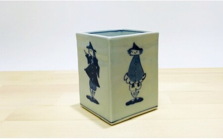 青花 かわいい異人たちのペン立て 小島芳栄堂 | 20000円 2万円 | ar033
