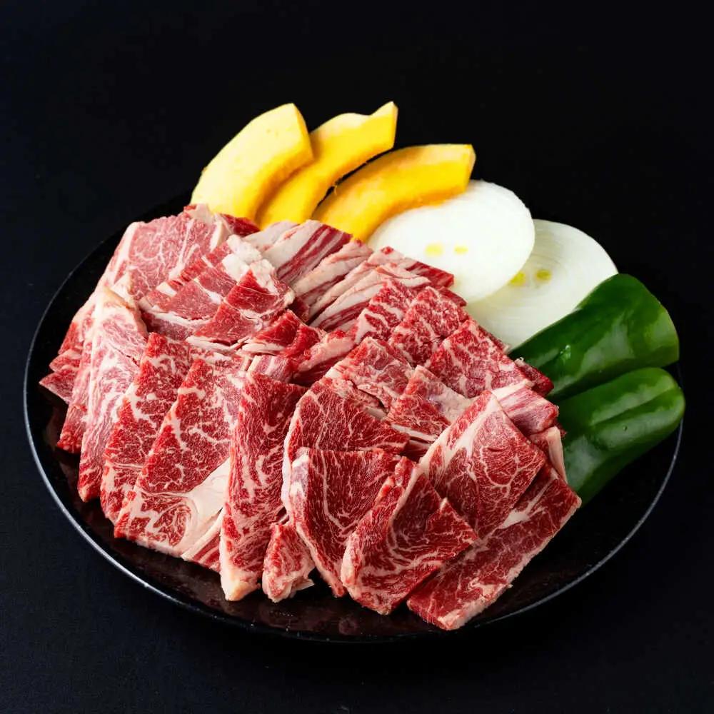 【訳あり】赤牛 焼肉用カット（バラ・ロース） 約500g 焼肉 訳あり [AYBV001]