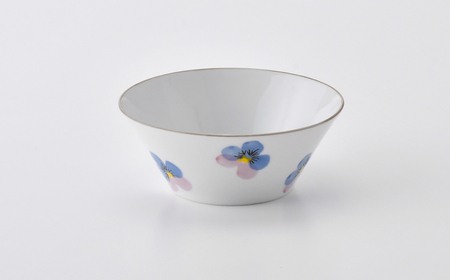 【波佐見焼】パンジー アンクルボウル 2個セット【トーエー】[QC85]