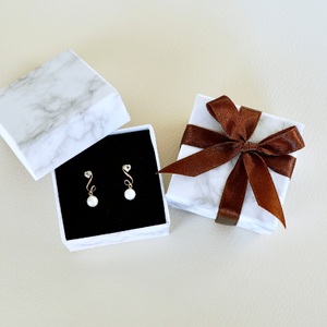 K10YG(10金) イエローゴールド パール ホワイトトパーズ ハート 揺れる ピアス  保証書付 2122 242-063-a