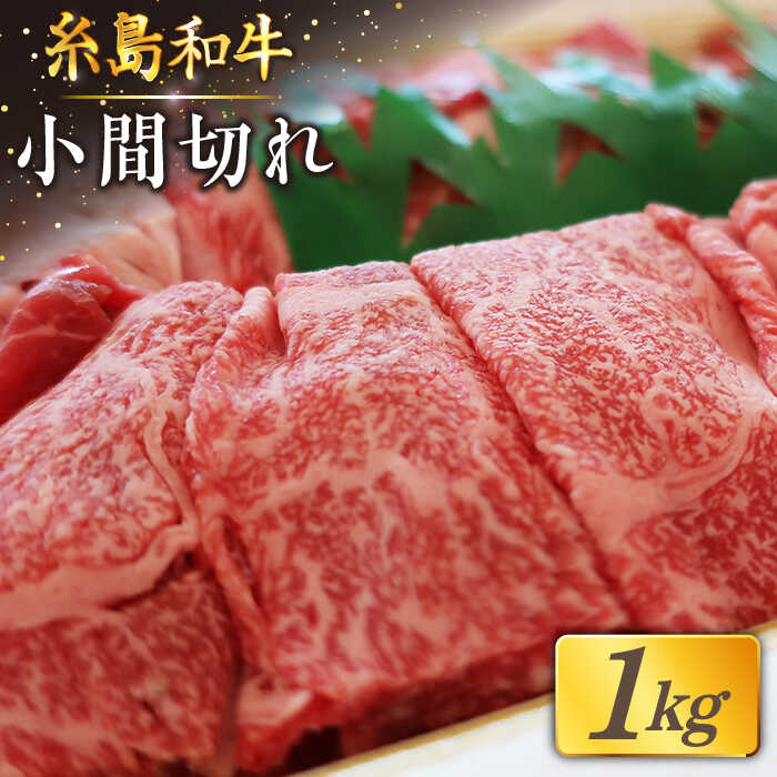 【月限定10個】希少 和牛 糸島 和牛 こまぎれ 1kg 糸島市 / トラヤミートセンター [AJD003]