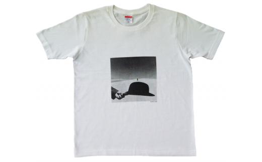 B052植田正治写真美術館オリジナルTシャツ「砂丘モード」ホワイトM
