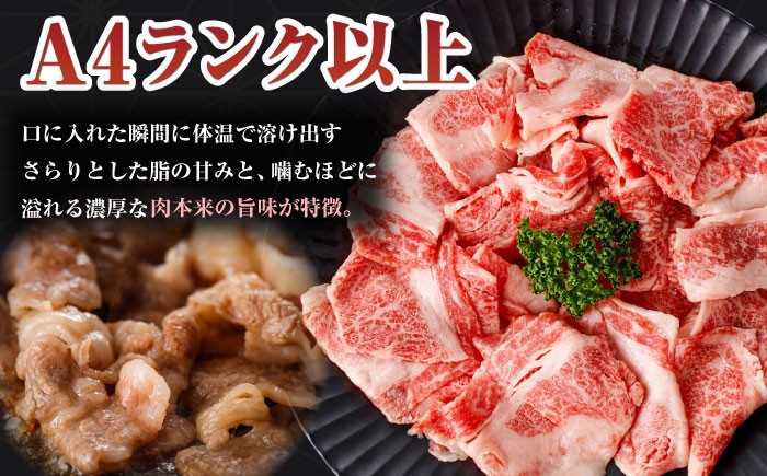 【訳あり】 長崎和牛（バラ、モモ、肩ロースのいずれか）1kg 切り落とし 250g×4P