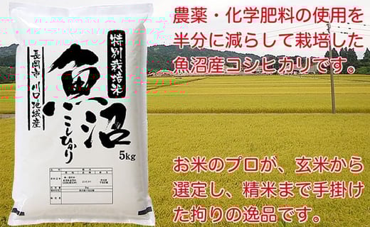 特別栽培米 新潟県魚沼産コシヒカリ（長岡川口地域）5kg