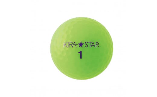 ゴルフボール  KIRA STAR 12球入 1ダース【カラー：ライム】 さぬき市
