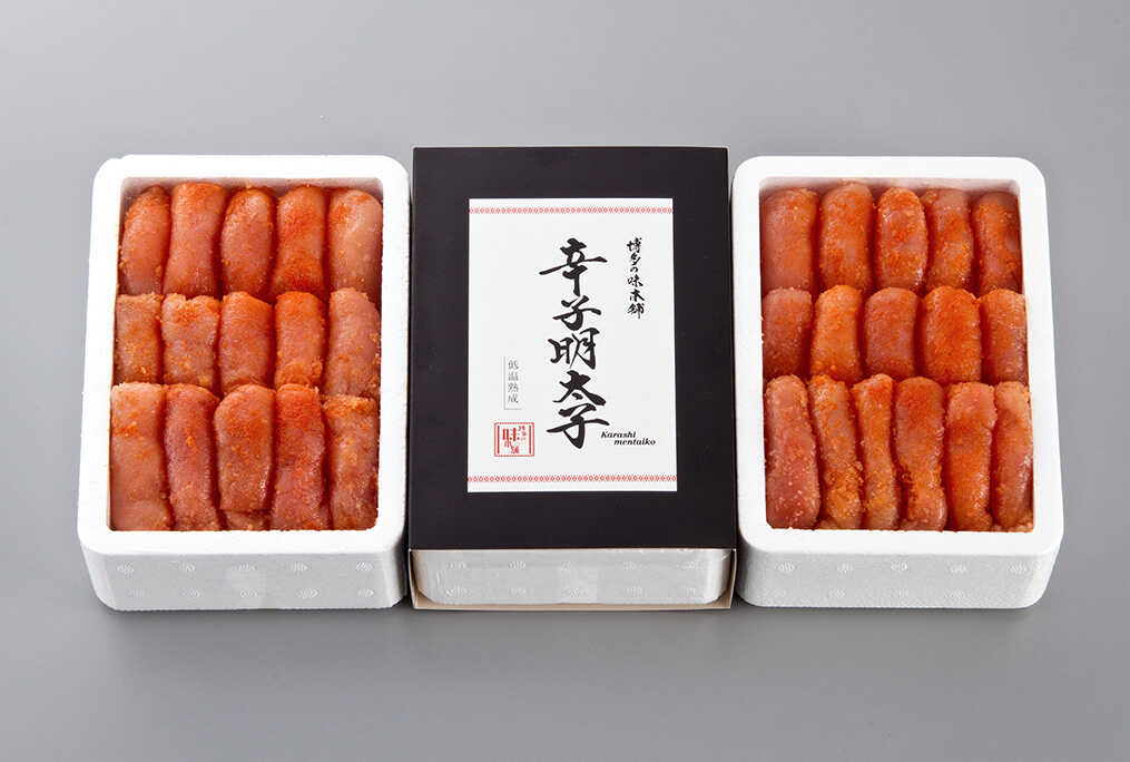 【厳選国産牛使用】博多もつ鍋 食べ比べ(味噌味・醤油味)と辛子明太子1kg(500g×2) 吉富町/博多の味本舗 [BGAI029]