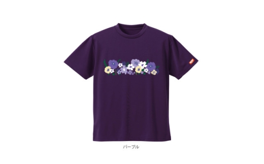 JTTA公認　卓球ユニフォーム＜男女兼用(ドライ):140サイズ＞フラワー2　パープル【1671098】