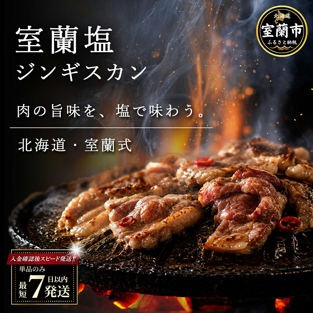 【ふるさと納税】塩ジンギスカン 選べる容量 250g / 500g パック数 1 / 2 / 4 / 6 / 8 / 12パック 配送回数 1回 / 3回 / 6回 / 12回 ラム肉 羊 羊肉 ジンギスカン 塩 北海道産 カネカン竹内 室蘭市