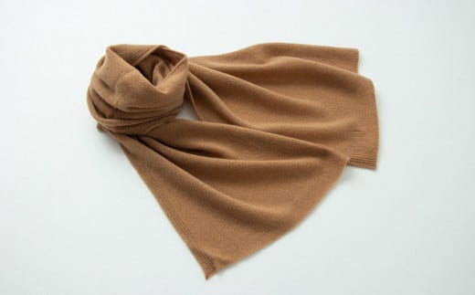 【期間限定(12/26～3/31)寄附額】【UTOカシミヤ】天使のマフラー〈キャメル〉 カシミヤ 100% 岩手県 北上市 H0129