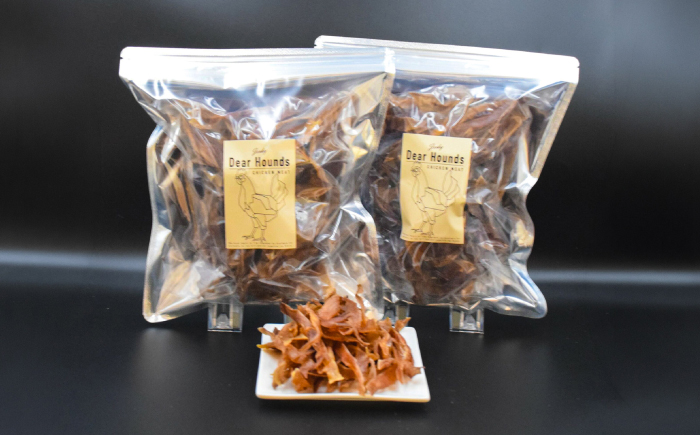 愛犬・愛猫用おやつ 北海道産鶏冠ジャーキー【細切り】 計400g （200g×2個） | 無添加 ペットフード ペット用 ジャーキー ドッグフード おやつ  とさか トサカ | Dear Hounds [BOAE039]