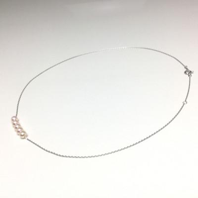 ふるさと納税 志摩市 高品質アコヤ真珠ペンダント4.0〜4.5ミリ5pcs K14WG 40cm |  | 02