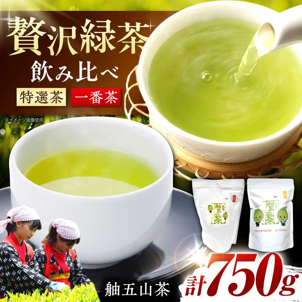 舳五山茶　特撰茶・一番茶セット 計750g / 茶 ちゃ お茶 おちゃ 緑茶 りょくちゃ 日本茶 茶葉 / 御嵩町 / 舳五山茶園委員会[AVAD002]
