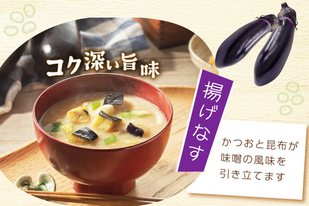 フリーズドライ業務用 南関あげの味噌汁15食と業務用 揚げなすの味噌汁15食 のセット BY003