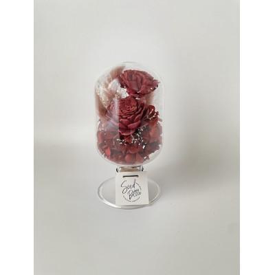 ふるさと納税 枚方市 【赤系】天球bottle flowers　Msize |  | 01