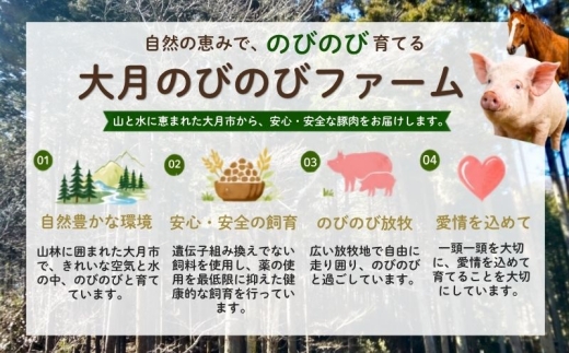 放牧豚の切り落とし肉 約1.5kg（約300g×5パック）