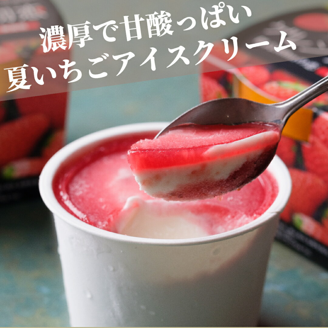 【ふるさと納税】22．ゲレンデの初恋（夏いちごアイス）