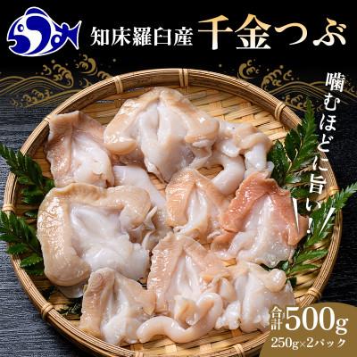ふるさと納税 羅臼町 北海道羅臼町　噛むほどに旨い　知床羅臼産つぶ(千金つぶ)250g×2