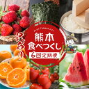 【ふるさと納税】定期便 旬 食品 食材 定期便6回 隔月 いちご 不知火 ミニトマト 海苔 すいか メロン 新米 みかん 熊本 玉名 送料無料