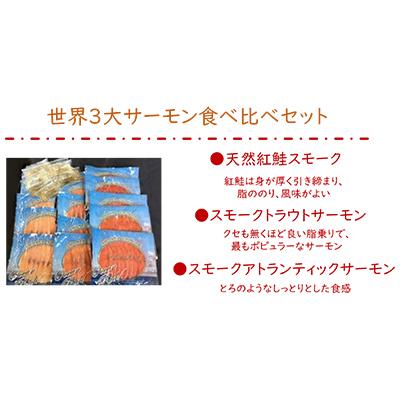 ふるさと納税 寝屋川市 スモークサーモン3種セット(15パック入り) |  | 01