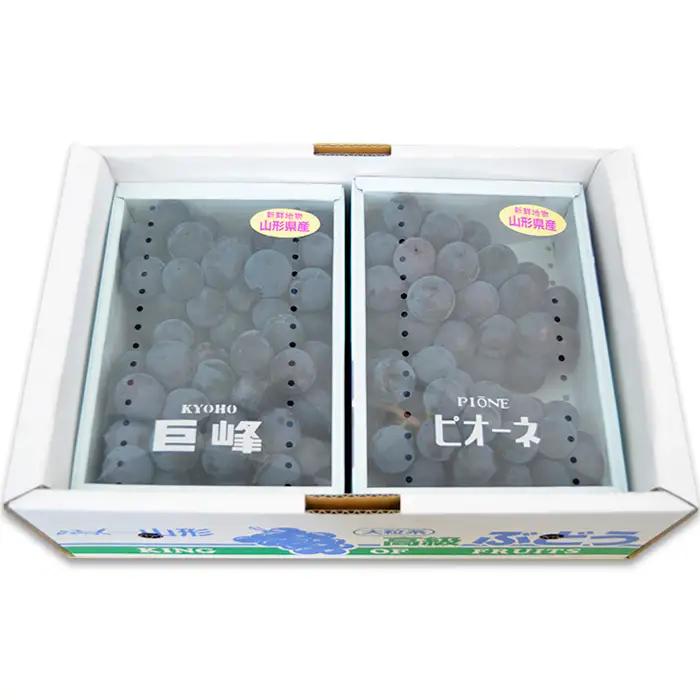 山形のぶどうセット 秀品 約2kg(ピオーネ1kg2房前後・巨峰1kg2房前後)[8月中旬～9月中旬お届け]【令和8年産先行予約】FS24-571 くだもの 果物 フルーツ 山形 山形県 山形市 20