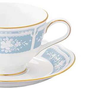 ノリタケ【レースウッドゴールド】カップ＆ソーサーペア(ブルー・ピンク)【1637797】