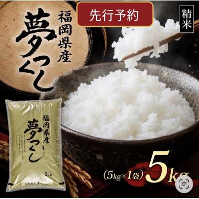 ふるさと納税 行橋市 【令和8年産　新米】9月〜発送【食味鑑定士厳選】福岡県産 夢つくし5kg(5kg×1袋)(行橋市)