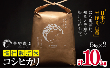 【令和7年度産】コシヒカリ 慣行栽培米 10kg | 茅野農園