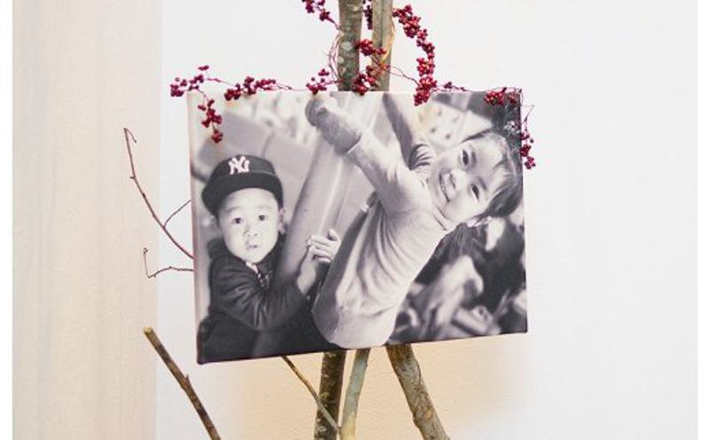 レザーフォトパネル 60cm×40cm【写真パネル オーダー 合成皮革製 手作業 インテリア】 030D010