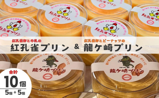 紅孔雀プリン5個と龍ケ崎プリン5個入り10個セット | プリン ぷりん 食べ比べ 味比べ ギフト 贈答用 プリン専門店 スイーツ お取り寄せ 内祝い 取り寄せ お取り寄せグルメ お歳暮 お祝い 厳選素材 洋菓子 お菓子 デザート おかし ご褒美 セット 新鮮 人気 卵 こだわり 濃厚 茨城県 龍ケ崎市