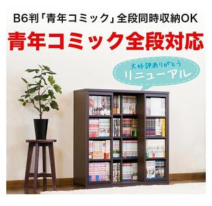 スライド本棚 ダブル ナチュラル AKU100549801