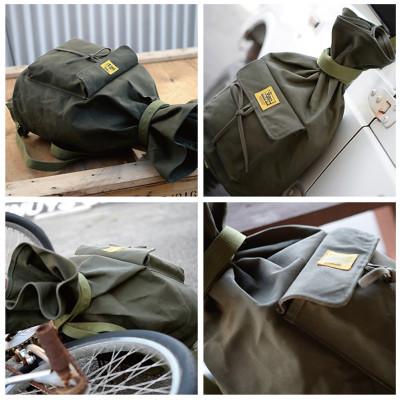 ふるさと納税 松茂町 VanNuys  復刻版マタギバッグ 『サブロー』 Lサイズ(グリーン) |  | 01