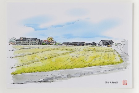 かほくの風景スケッチポストカード　１セット