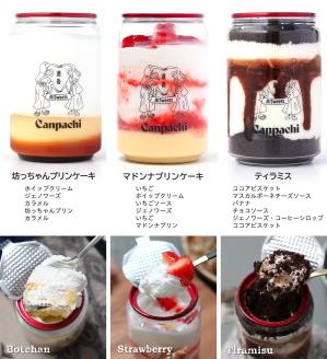 愛媛・道後のケーキとプリンの缶詰 6種類