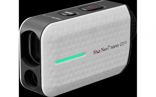ショットナビ Laser Sniper nano GR+　カラー：ホワイト ゴルフグッズ スポーツ 金沢市 ゴルフナビ 測定器 スポーツ機器 ゴルフ用品 ラウンド支援 ゴルフ場 プレゼント 父の日 敬老の日 お取り寄せ 石川 金沢 北陸 復興支援 復興応援