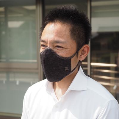 ふるさと納税 大刀洗町 侍マスク【暁鳶(ぎょうえん)】　茶色系3枚セット(Lサイズ)