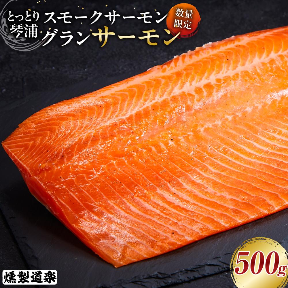 【ふるさと納税】【数量限定】スモークサーモン とっとり 琴浦 グランサーモン 500g | 魚介類 水産 食品 人気 おすすめ 送料無料