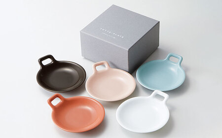 【美濃焼】 miyama. TOTTE-PLATE (トッテプレート) プレートS 5色組 瑞浪市 / ミヤマプランニング 食器 小皿 [AZCM074]