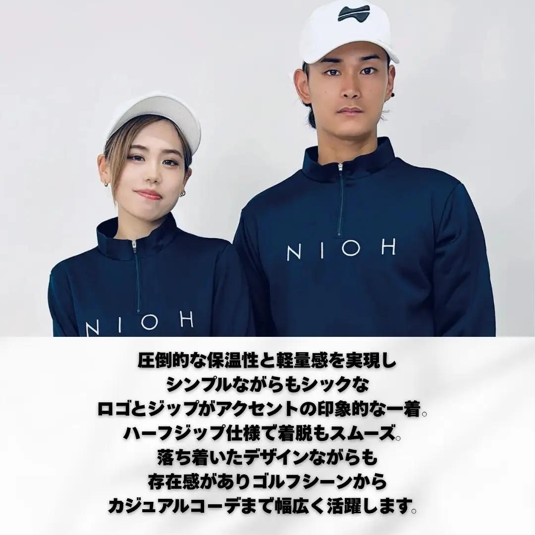 レディースエアライトロングスリーブモックネックシャツ/ネイビー/Lサイズ ゴルフウェア ゴルフ レディース ロゴカラー モックネック 紺色 おしゃれ コーデ｜石川県 小松市【有限会社ドオム】