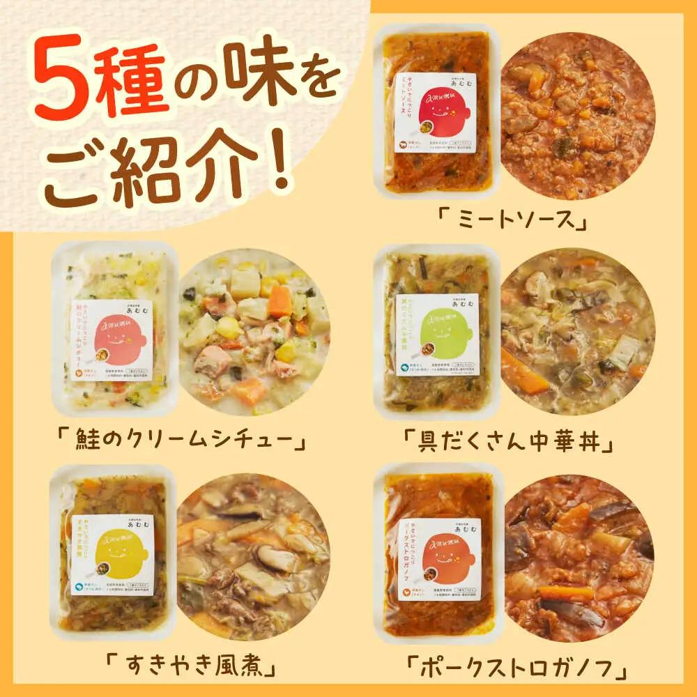 【全3回定期便】冷凍幼児食あむむ5食セット[QBX003]