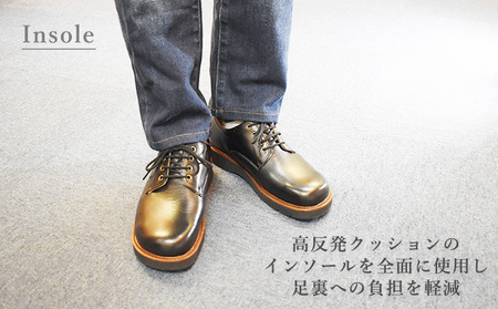 倭イズム 牛革 カジュアルシューズ 紳士靴 YA3320（ブラック）【ファッション・靴・シューズ・革製品・革靴】 25.0cm