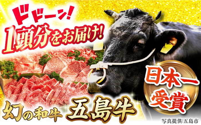 
            五島牛 一頭分 牛肉 国産 和牛 大容量 冷凍 ブランド牛 五島市 / ごとう農業協同組合 [PAF033]
          