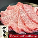 【ふるさと納税】常陸牛リブロースしゃぶしゃぶ500g【配送不可地域：離島】