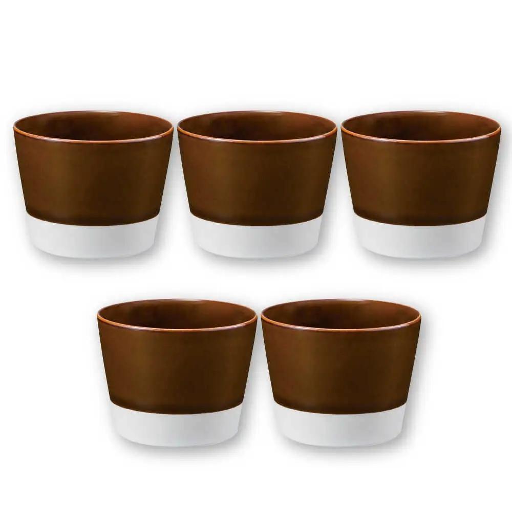 【波佐見焼】【essence】es cup 〈S〉 飴釉 5点セット【西海陶器】[OA460]
