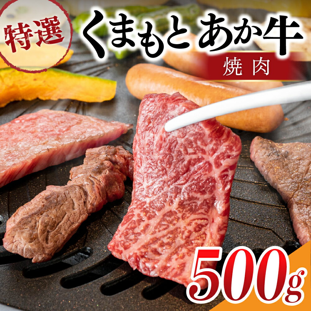 【ふるさと納税】 熊本県産 くまもとあか牛 特選 焼肉用 500g GI認証取得 国産牛 あか牛 赤身 霜降り 牛肉 牛 国産 肉 焼肉 バーベキュー BBQ 熊本 南小国町 送料無料