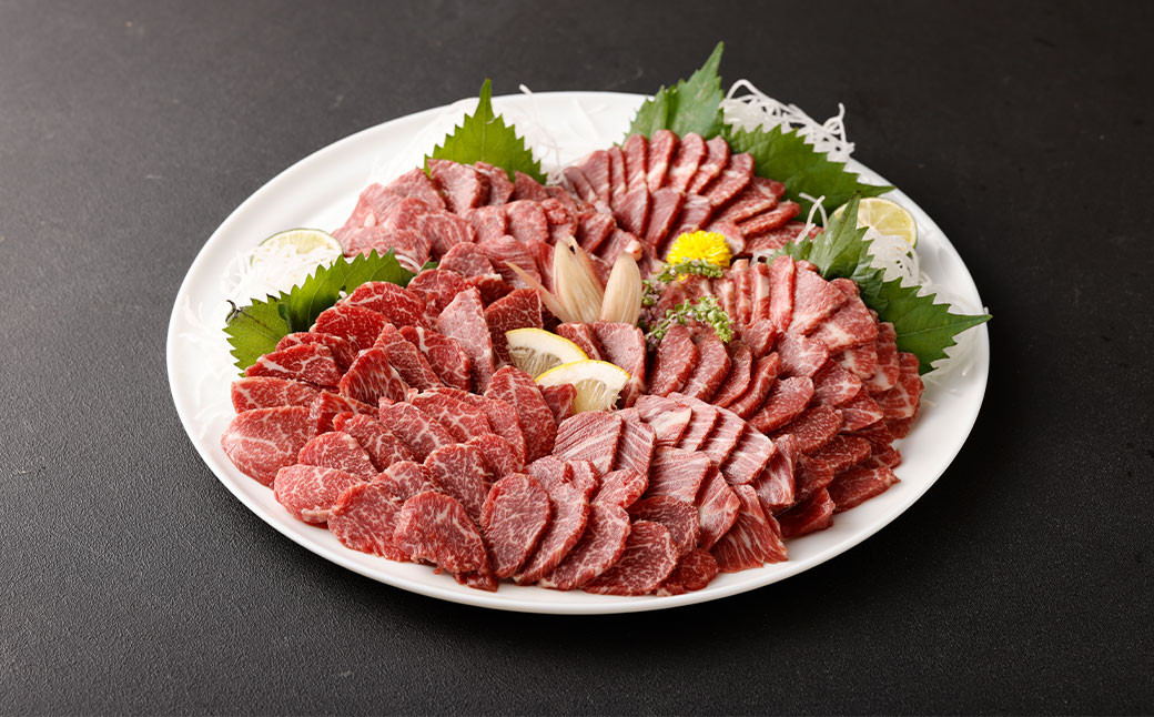 熊本 馬刺し 上霜降り トロ 800g (50g×16個) 馬肉 たれ 生姜